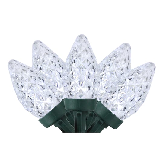 100ct LED Faceted C7 Christmas Lights, 66 ft – 50% Off